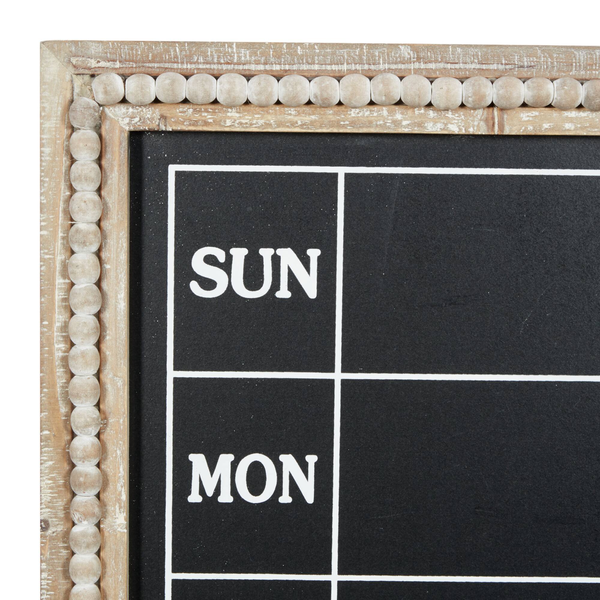 Brown Wood Farmhouse Wall Chalkboard, 32" x 16" x 2"